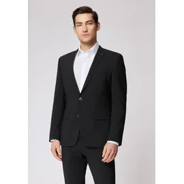 Roy Robson Hosenanzug "2-teilig", Herren, Gr. 50, Normalgrößen, schwarz, 44% Wolle, 54% Polyester, 2% Elasthan, Anzüge