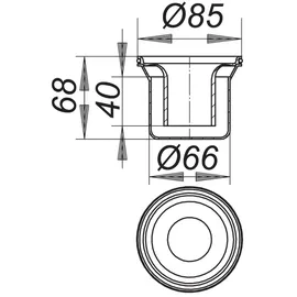 Dallmer Geruchverschlusseinsatz TistoPlan, 482013