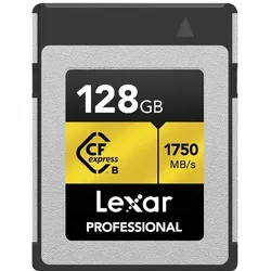 Lexar CFexpress PRO Typ B Gold Serie 128GB - R1750/W1500MB/s | ✔️ Temporär mit 100 € gratis geschenkbox