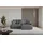 altdecor Ecksofa Cord 2-Sitzer Dunkelgrau