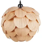 Beliani Bampur 1-flg. 30 cm rund Holz braun