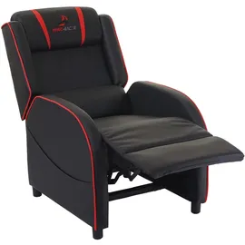 MCW Relaxsessel MCW-D68 Kunstleder 75 x 100 x 90 cm Rot/Schwarz mit Liegeposition
