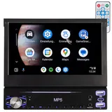 1-DIN-Autoradio mit Apple CarPlay, Android Auto, 17,8-cm-Display, MP5