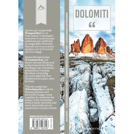 Sime Books Lesezeichen-Set Dolomiti - Dolomiten: