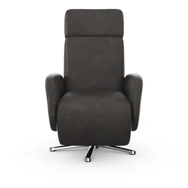 sit&more TV-Sessel Grenoble Polyester 71 x 110 x 82 cm Grau mit Kopfteilverstellung