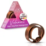 Volummi Haargummi – Innovativer Zopfgummi für sichtbar mehr Volumen im Pferdeschwanz – Starker Halt & schonend für Haare – Das Original Made in Germany [Copper Love M für mittlere Haarstärke]