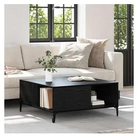 vidaXL Couchtisch Schwarz Eiche 80 x 80 x 36,5 cm