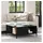 vidaXL Couchtisch Schwarz Eiche 80 x 80 x 36,5 cm