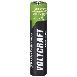 VOLTCRAFT VC-AAA400USB USB-C® Akku Li-Ion 400 mAh 1.5 V 4 St.