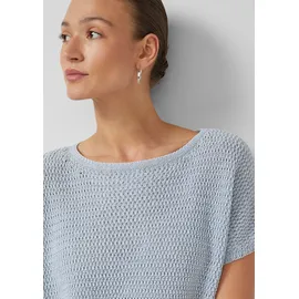 s.Oliver Shirt mit Strickmuster im Relaxed Fit Blau S