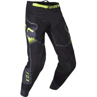 Fox 360 Vizen Motocross Hose, schwarz-gelb, Größe 30 für