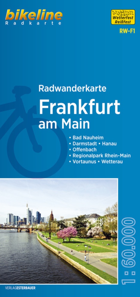 Bikeline Radwanderkarte Frankfurt Am Main  Karte (im Sinne von Landkarte)