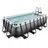 EXIT Black Leather Pool 400 x 200 x 100 cm inkl. Sandfilteranlage und Poolleiter