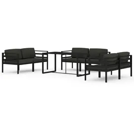 vidaXL Garten-Lounge-Set 7-tlg. anthrazit