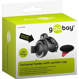 goobay Saugnapfhalterung KFZ Universal Schwarz