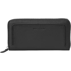 Geldbörse MARC O'POLO "aus natürlichem Rindleder", schwarz, Leder, unifarben, Kleinlederwaren
