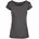 Wide Neck Tee Charcoal L