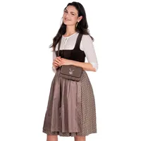 MarJo Dirndl Samt Dirndl 2tlg. - NICOLETTA - braun/beige geblümt/haselnuss beige|braun 50