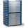 R+R INDUSTRIETECHNIK Wabenregal Stahl 1000 x 1000 x 1000 mm Enzianblau 24 Fächer