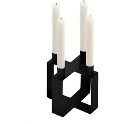 Frame mattschwarzer Kerzenhalter - nordischs Design