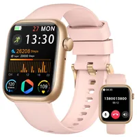 Smartwatch Damen Herren, 1.83" HD Fitness Tracker mit Schrittzähler/Blutdruckmessung/Pulsuhren/Telefonfunktion, Schlaftracker, 120+ Sportmodi, IP68 Wasserdicht Fitnessuhr&Sportuhr für Iphone Android