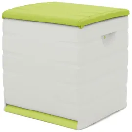 Plastiken Abschließbare Truhe mit Rollen 190 l 1-tlg. Beige/Pistazie