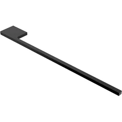 kalb   Handtuchhalter Slim für Waschtisch, schwarz, Aluminium, Länge: 400mm, Höhe: 8mm, Tiefe: 50mm