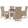 vidaXL Garten-Essgruppe 5-tlg. Beige