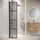 Badplaats Essos Walk-In-Dusche 40 x 200 cm Schwarz Grauglass
