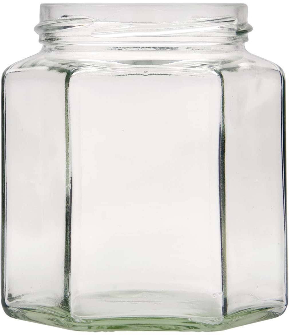 Hexagonale pot, 390 ml, monding: twist-off (TO 70)