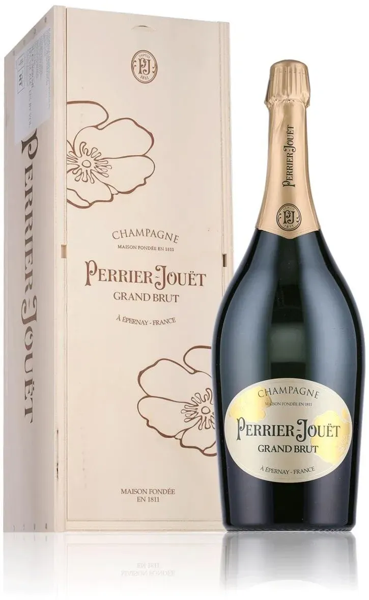 Perrier Jouët Grand Brut Champagner brut Doppel Magnum 12% Vol. 3l in Holzkiste