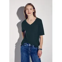 STREET ONE Strick-Look T-Shirt, Grün - 38