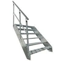 Kaminbau Mierzwa Wangentreppe Geländer 6 Stufen 100 x 114 x 120 cm Stahl