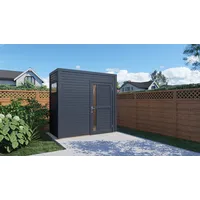 BERTILO Gartenhaus Cubus 1 - 19 mm anthrazit