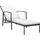 vidaXL Sonnenliege 195 x 60 x 95 cm schwarz