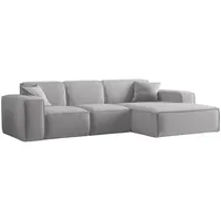 Fun Möbel Ecksofa Hellgrau, Ottomane Rechts & Couches, Wohnlandschaften,