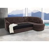 Ecksofa SIT & MORE "Savoni L-Form", braun, B:267cm H:90cm T:206cm, NaturLEDER (echtes Rindsleder) in Sitz und Rücken. Korpus in passendem Kunstleder SOFTLUX bezogen;Luxus-Microfaser (100% Polyester);Struktur ( 100% Polyester);Luxus-Microfaser ALTARA NUBUCK (100% Polyester), Sofas, Ecksofa, wahlweise mit Bettfunktion