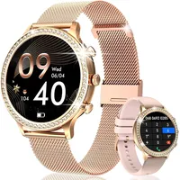 Smartwatch Damen Frauen mit Telefonfunktion Armbanduhr Sportuhr Fitnessuhr