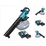 Makita DUB 187 RT Akku Laubbläser und Laubsauger 18 V Brushless + 1x Akku 5,0 Ah + Ladegerät