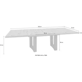 Mäusbacher Grau Wildeiche 120 x 52 cm