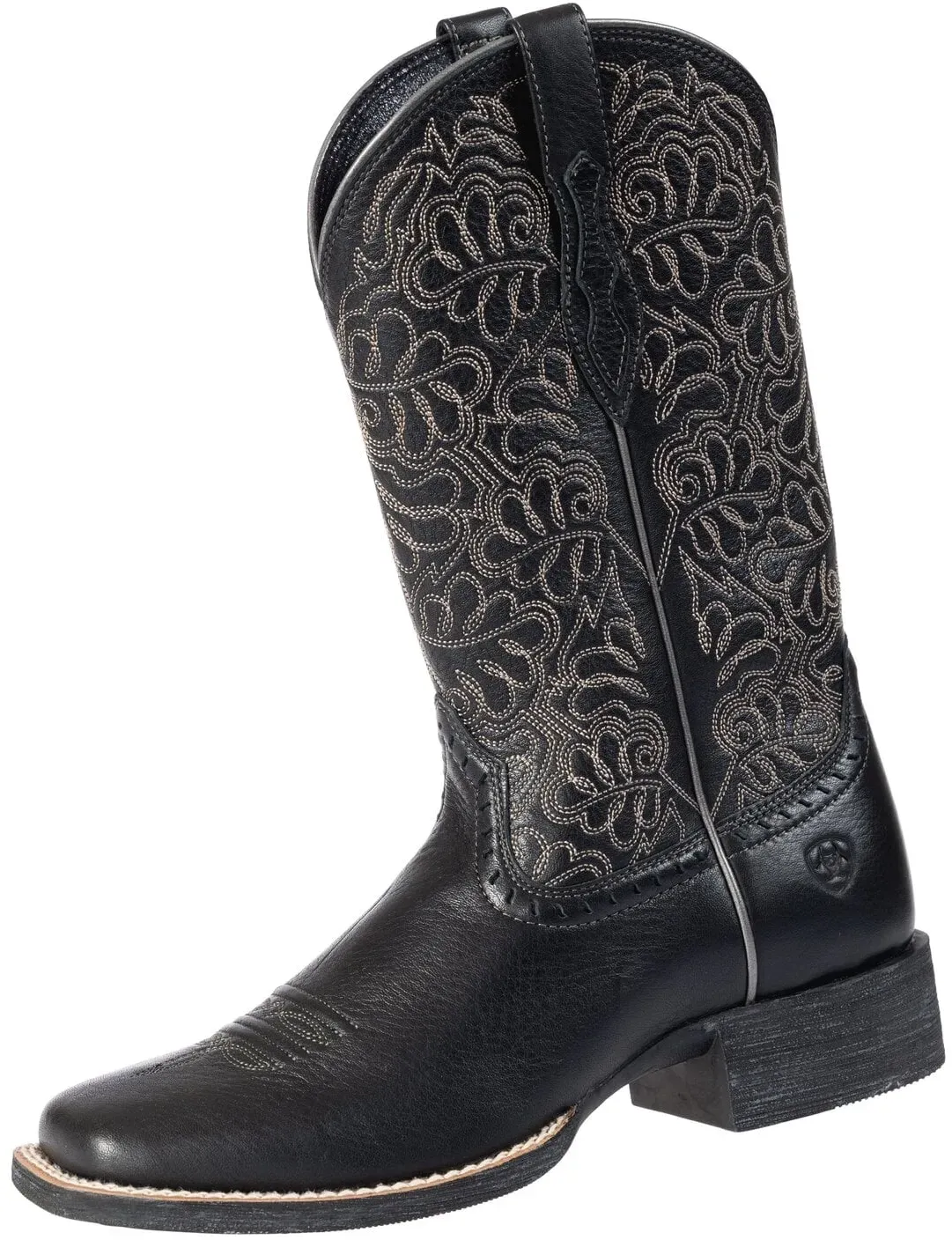ARIAT Westernstiefel Round Up Remuda black deertan 36.5