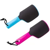 JIHUOO 2 Stücke Gebogene Fußfeile Hornhautraspel Doppelseitige Fußraspel Hornhautfeile Podologie Hornhautentferner für Pediküre Fußpflege