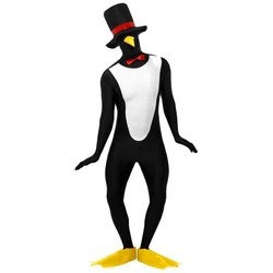 Smiffys Kostüm Pinguin, Originelles Komplettkostüm für winterliche Mottopartys schwarz