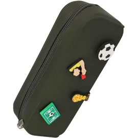 ONLINE USV-Systeme Online Federmäppchen Soccer Pins I Stylische Federtasche für Mädchen & Jungen, ideal für Schule, Uni & Büro I Pencil Case mit praktischem Reißverschluss zur Aufbewahrung von Stiften & Kosmetik