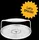 Moesta Burgerpresse Ø 18 cm Edelstahl Weiß