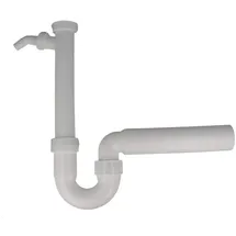 Sanit Rohrgeruchverschluss G1 1/2x50 mit Geräteanschluss