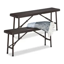 Relaxdays Bierbank 42 x 100 x 25 cm Braun