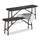Relaxdays Bierbank 42 x 100 x 25 cm Braun