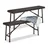 Relaxdays Bierbank 42 x 100 x 25 cm Braun