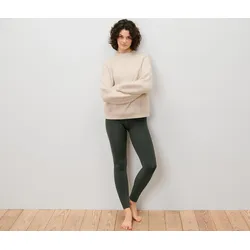 Tchibo - Gerippte Thermoleggings - Damen - Gr. L - khaki